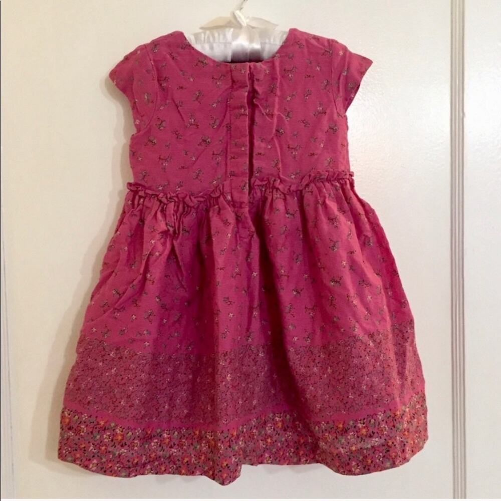 Gap Toddler Girl Pink Floral Short-Sleeve Dress 2T